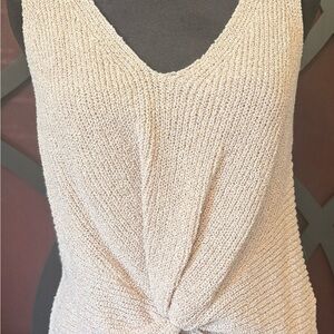 Wishlist Cream Knit Tank Top
